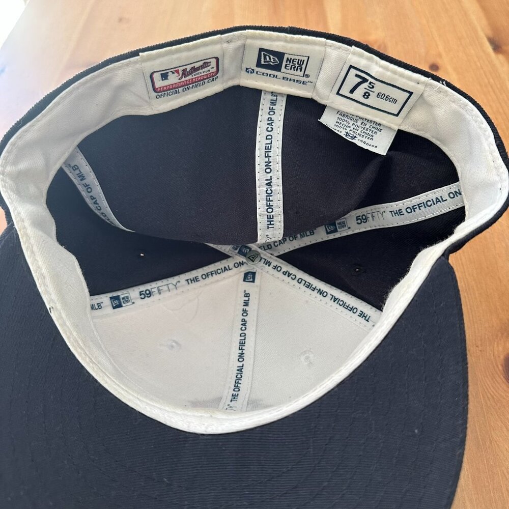 New Era 59FIFTY NY Yankees Fitted Hat 7 5/8 Cool Base Stars & Stripes - Picture 4 of 4